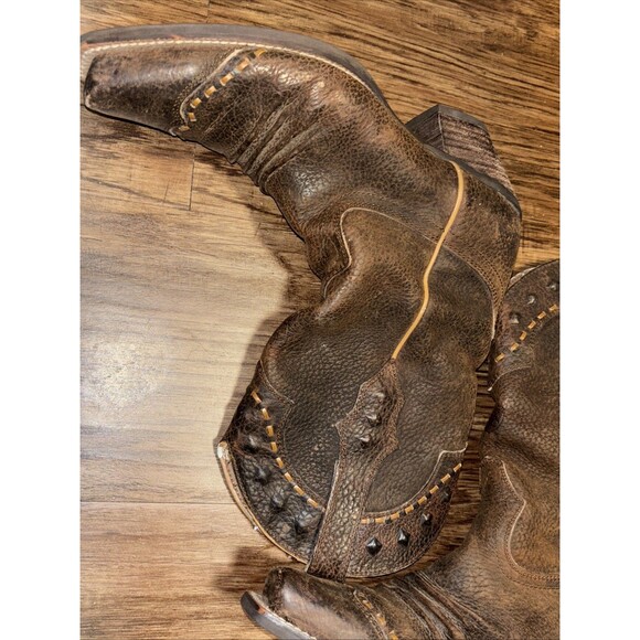 ARIAT Ladies Cowgirl Western Boot Brown distressed  Leather Sz 7.5 - Picture 9 of 16